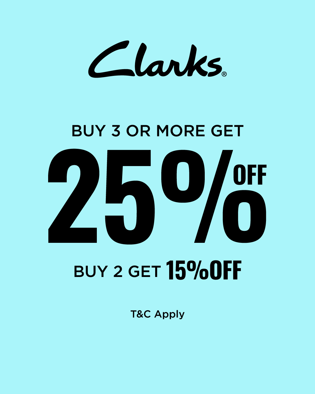 CLARKS OPENING PROMO